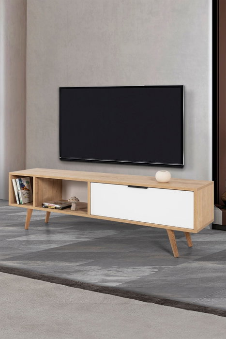 Hanah Home Venüs 3640 Soporte para TV Roble zafiro y blanco Hanah Home Venüs 3640 Soporte para TV Roble zafiro y blanco